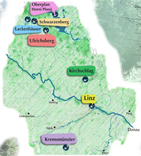 Landkarte Stifter-Museumstraße